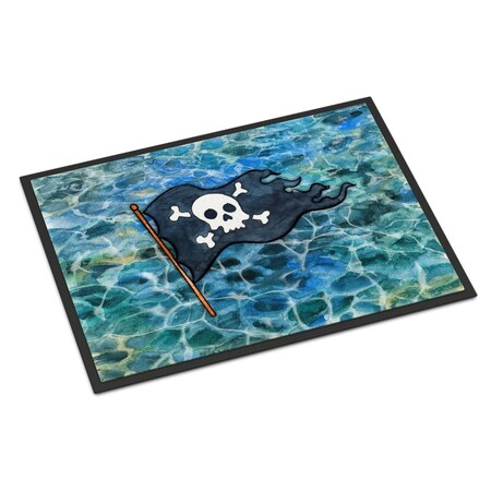 Carolines Treasures 24 x 36 in. Pirate Flag Indoor or Outdoor Mat BB5342JMAT